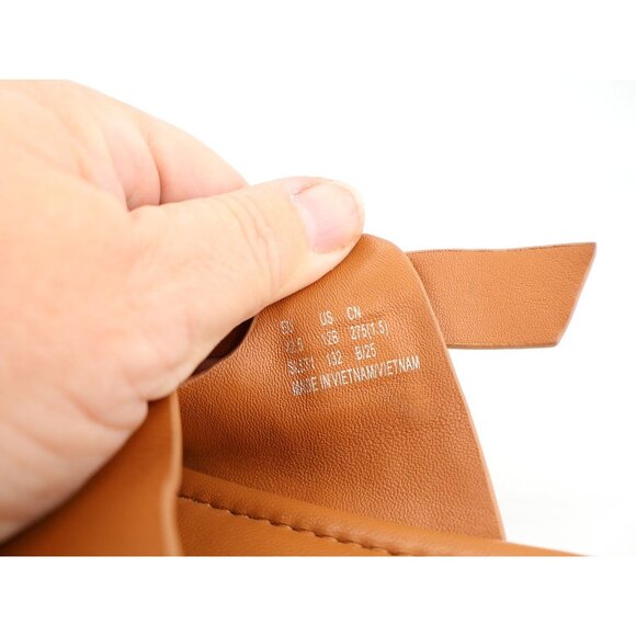 Stuart Weitzman Villa Slide Sandal Size 12 Brown Leather Strappy Flats Slip on - Picture 9 of 11